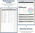 Account Sunset Aesthetic Budget Planner - Monthly Finance Planner with Expense Tracker, Undated Bill Organizer, Budget