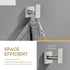 Angle Simple Bathroom Towel Hook, SUS304 Stainless Steel Single Shower Hanger, Brushed Nickel