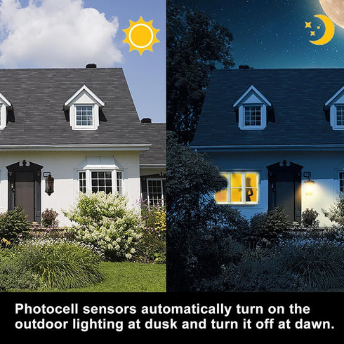 LifCratms 1 Pack 120-277V Dusk to Dawn Sensor for Outdoor Lighting, Photocell Light Sensor, Photoelectric Switch