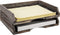 MyGift Set of 2 Torched Wood Stacking Desk Paper Tray, Stackable Document File Folder and Mail Holder Organizer