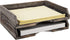 MyGift Set of 2 Torched Wood Stacking Desk Paper Tray, Stackable Document File Folder and Mail Holder Organizer
