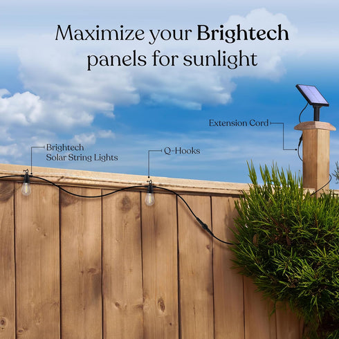 Brightech 6 Ambience Pro Waterproof Extension Cable for Solar Outdoor String Lights, Ft Extension Cord aka Wire