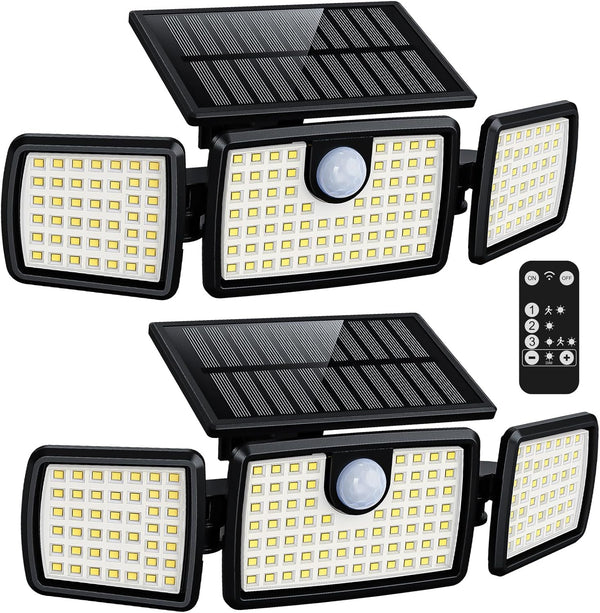 MIHANI Solar Lights Outdoor, Quick Charge Solar Motion Deck Lights Outdoor for