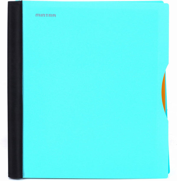 Mintra Office Durable PREMIUM Spiral Notebook, Teal, 1 Subject (8.5in x 11in), Fabric Covered Coils, Customizable