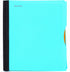 Mintra Office Durable PREMIUM Spiral Notebook, Teal, 1 Subject (8.5in x 11in), Fabric Covered Coils, Customizable