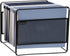 Mind Reader Hanging File Folder Organizer, Metal Mesh Desktop Storage for Office, 13" L x 9.75" W x 10.25" H, Black