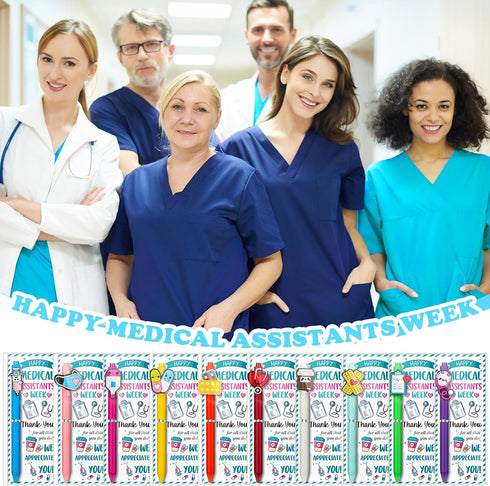 50 Sets 2026 Gersoniel Medical Assistants Recognition Day Gifts Bulk Ma Week Appreciation Cute Medical Themed Cartoon