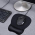 JIKIOU Ergonomic Mouse Pad with Gel Wrist Support, Comfortable Mousepad with Non-Slip PU Base for Computer Laptop Office