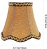 Bulb 5 5 X4. 7 Inch, minkissy Cloth Lamp Shade Vintage Lamp Shade Clip On for Table Lamp/Floor Lamp, X Bronze