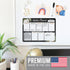 Floral Magnetic Weekly Calendar for Fridge, Dry Erase Board, Magnetic Planner, Schedule Board for Fridge