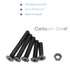 binifiMux 100pcs Flat Phillips Head Black M5 Countersunk Machine Screws Assortment Kit (20mm/25mm/30mm/35mm/40mm)