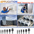 12Pcs HVAC Repair Kit - Air Conditioner Tube Expander Swaging Tool with Boring Drill Bits for Soft Copper Tubing