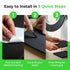 XCEL Anti Vibration Pads, Self Stick Adhesive Foam Rubber Sheets for Appliances and Furniture (Black, 6x6x1/8 in, 8)