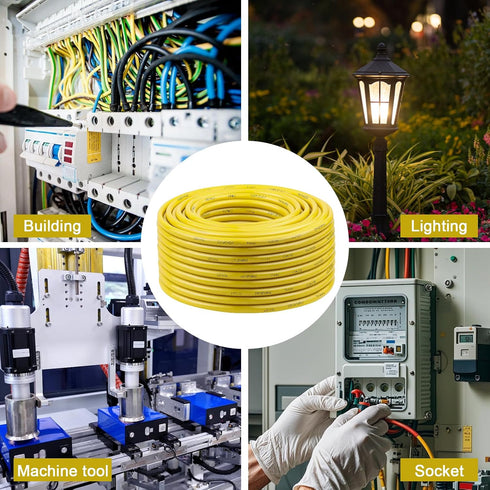 4 10 4 600V (4 THHN Wire Gauge FT, AWG Stranded OFC Copper Electrical Building Wire with Nylon Jacket PVC Insulation