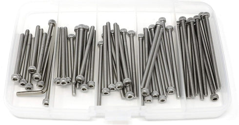 iexcell 50 Pcs M3 x 40/45/50/55/60mm Stainless Steel 304 Hex Socket Head Cap Screws Assortment Kit