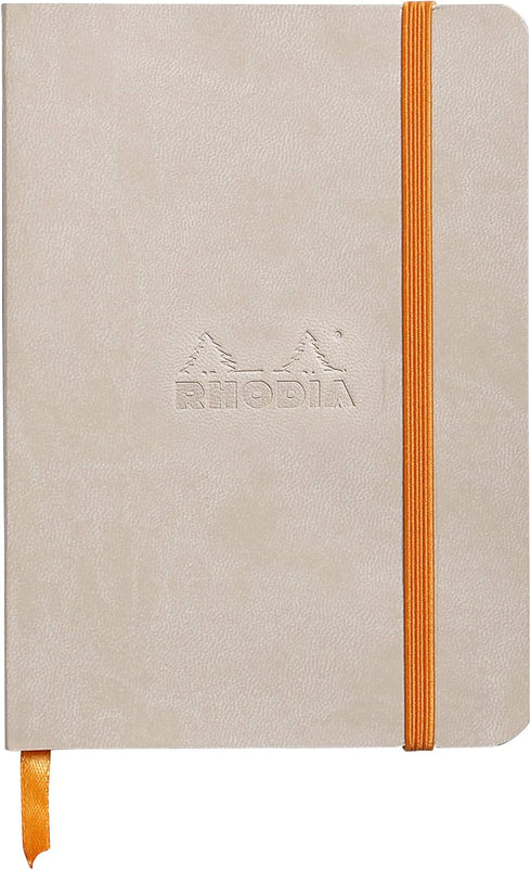 Rhodia Rhodiarama SoftCover Notebook - 4 x 5 1/2 - Beige Cover - 72 Dots Sheets (117355C)