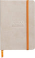 Rhodia Rhodiarama SoftCover Notebook - 4 x 5 1/2 - Beige Cover - 72 Dots Sheets (117355C)