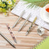 Qilery 25 Set Set Stainless Steel Resin Blank Epoxy Pens for UV Dtf Wraps Sublimation Pen Gifts Resealable Pouch Bag