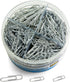 Officemate 750 Paper Clips, Vinyl Coated, Assorted Sizes, Reusable Storage Tub for Office, School and Home Use, Silver