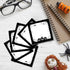 Halloween Sticky Note Pads, 450 Pieces with Spider Pumpkin Bat, 3 Styles, 50 Sheets Each, 9 Books Total