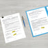 Redi-Tag 91032 Arrow Message Page Flag Refills, "Please Sign & Date", Yellow, 120 per Roll (Box of 6)