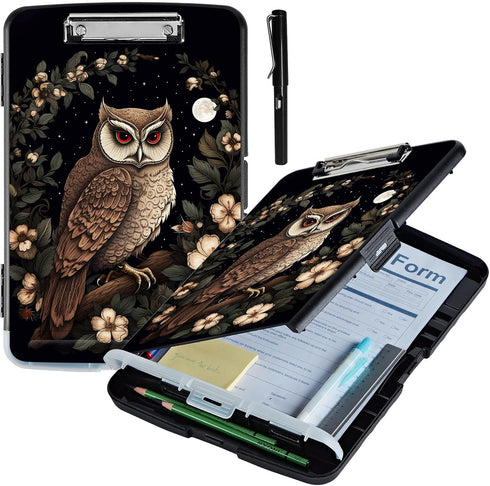 Metal Clipboard with Storage - High Capacity Nursing Clipboards with Pen Holder for School & Office