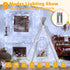 800LED 262FT, 8 Dimmable Ollny Christmas Lights Outdoor Cool White Plug in Fairy Light with Remote, Modes Waterproof