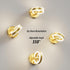 LED Wall Sconces with ON/Off Switch, Gold Rotatable Hardwired Wall Light Fixtures, Built in USB Charging Port, Modern