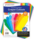 60 Pieces Crayon Cutouts for Kids Crafts, Bright Paper Crayon Shapes for