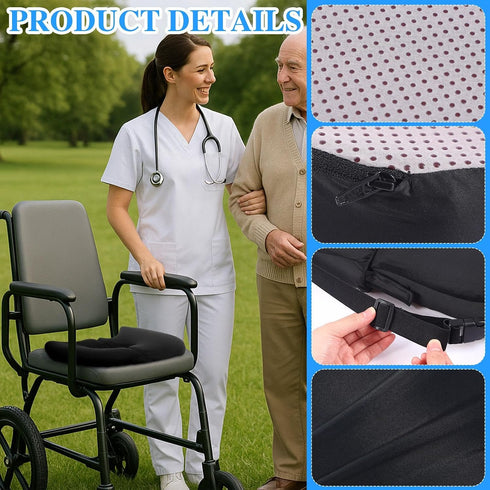 Tailbone Tinideya Memory Foam Bed Sore Cushions for Butt with Straps Doughnut Pillow Bedsore Pressure Relief Pillow