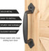 Sliding Rustic Barn Door Handles, 8 Inch Heavy Duty Large Design Pull for DIY Sliding Barn Door, Matte Black