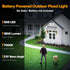 302 1800LM, IP65 3 3 UME Battery Powered Motion Sensor Outdoor Lights LED Waterproof Battery Operated Flood Lights