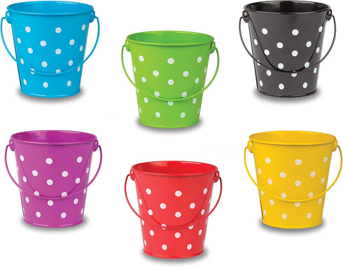 Teacher Created Resources Multi Color Polka Dots Bucket Sets (TCR6077)