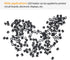 200 5 mm 5 mm Bulb Mudder Pieces LED Holder Black Plastic Light Emitting Diode Clips Display Panel LED Light Bezel