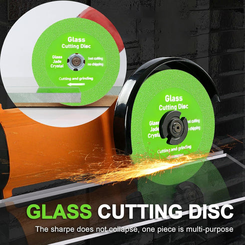 Glass Cutting Disc - Pack of 5 Ultra-Thin Diamond Cutting Discs for 4 Inch Angle Grinder