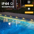 16 Pack) Mancra Solar Step Lights Outdoor, Solar Deck Lights Waterproof Outdoor Lighting for Patio Fence Stairs Post