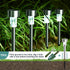 16 Pack GIGALUMI Solar Lights Outdoor Waterproof,Stainless Steel LED Solar Garden Lights for Patio, Lawn, Yard