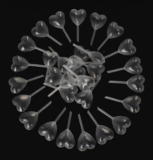 50pcs Disposable Clear 4ml Plastic Heart Shape Liquid Dropper Pasteur Pipette Squeeze Transfer Pipettes