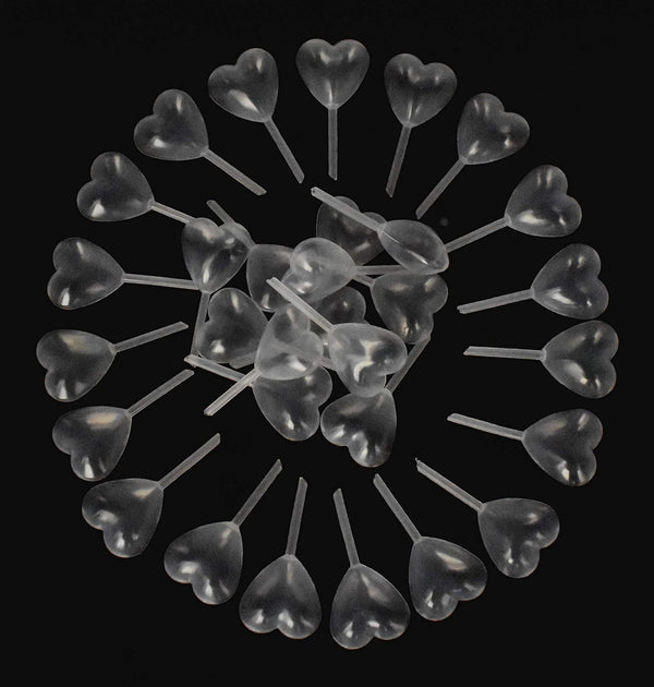 50pcs Disposable Clear 4ml Plastic Heart Shape Liquid Dropper Pasteur Pipette Squeeze Transfer Pipettes