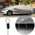Car Cover Safety Steel Cable, 6.56 Ft Outdoor Clothesline, Vinyl Coated Flexible Steel Cable with Ring Ends