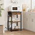Gewudraw 3-Tier Printer Stand with Charging Station, Under Desk Printer Table, End Table with Storage Shelves for Home
