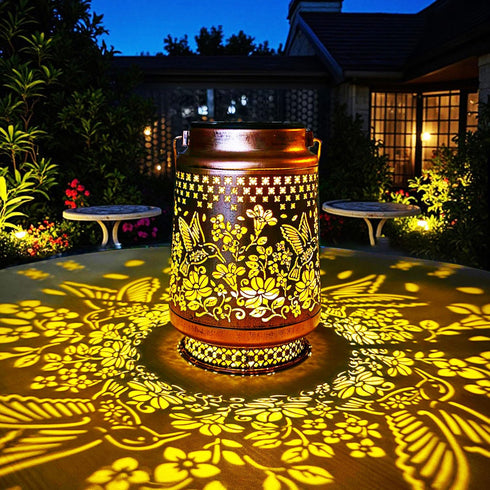UDouliuy Hummingbird Solar Lantern Hanging Hummingbird Solar Lights for Outside Garden Decor Birthday