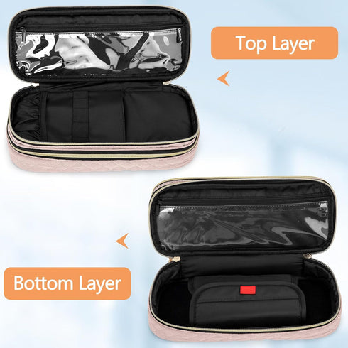 3M Damero Double Layer Stethoscope Case Compatible with Littmann/ADC/Omron Stethoscope, Stethoscope Carrying Case