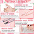 Sabary Kawaii Mechanical Pencil Set with Peach Mechanical Pencils, 0.5 mm Pencil Refills, and Cute Peach Erasers for