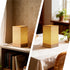 Dimmable LUSHARBOR Boho Bedside Table Lamp, Decorative Rattan Lamp Battery Operated, Small Nightstand Boho Lamp Accent