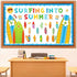 Summer Classroom Bulletin Board Decorations - Surfboard Surfing Paper Cutouts for School Supplies