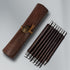 Tungsten Steel Chisel Set, 8 Pcs Metal Engraving Tools with Leather Sheath for Woodworking, Seal and Bamboo Carving