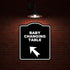 8.5 10 inches BABY CHANGING TABLE Black Sign Arrow Up Left Aluminum Composite Sign x