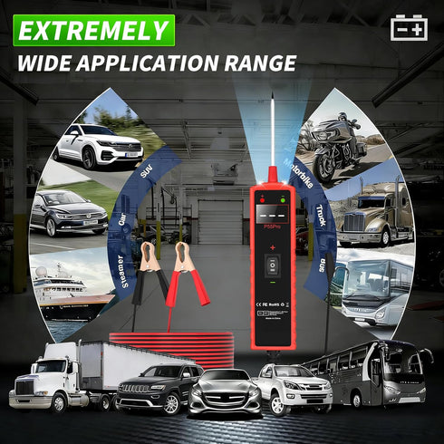 WEDPATA 6-30V Automotive Electrical Circuit Tester - Multi-Function Car Circuit Diagnostic Tool with Voltage Detection