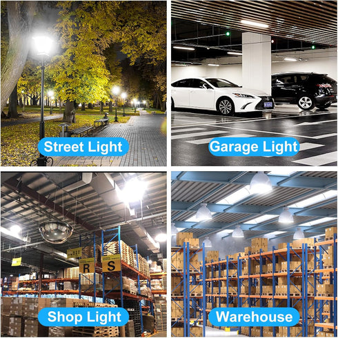 2 Pack 400W Equivalent LED Corn Light Bulb, 6000 Lumen 50W Super Bright E26/E27, 5000K Daylight White